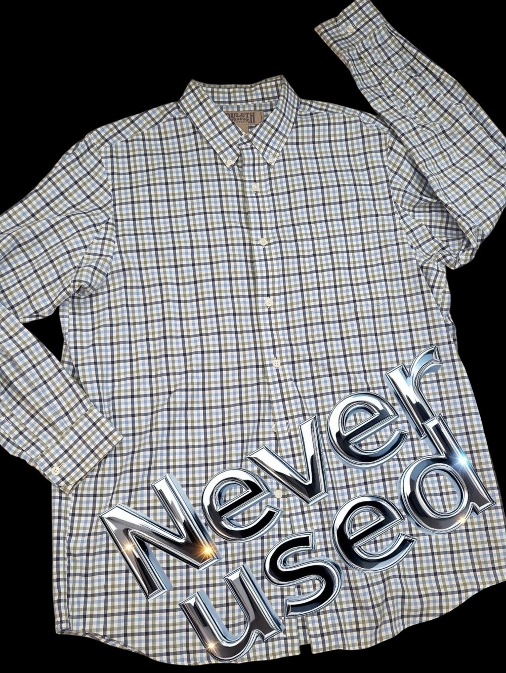 Duluth plaid trim fit button down shirt Men XLT